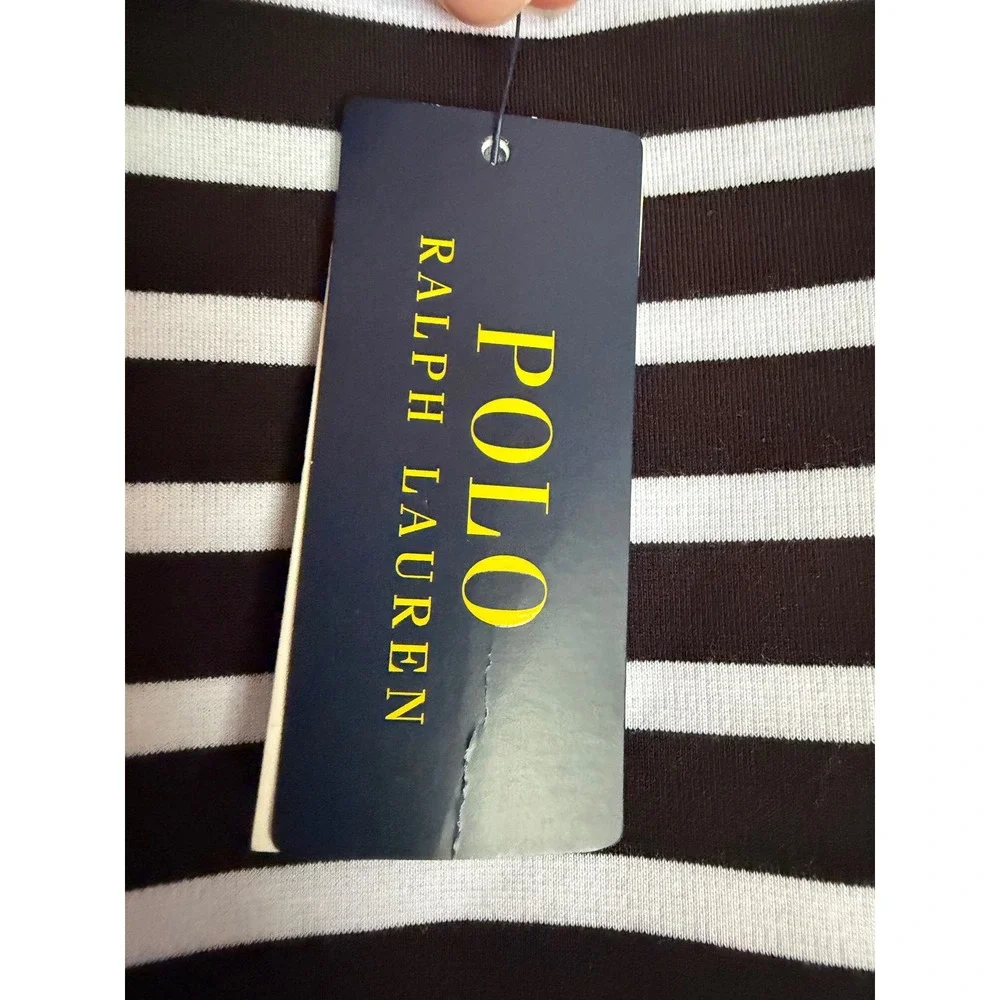 Polo Ralph Lauren Girls Striped Fit & Flare Dress Classic Preppy Girl Size 5 NWT